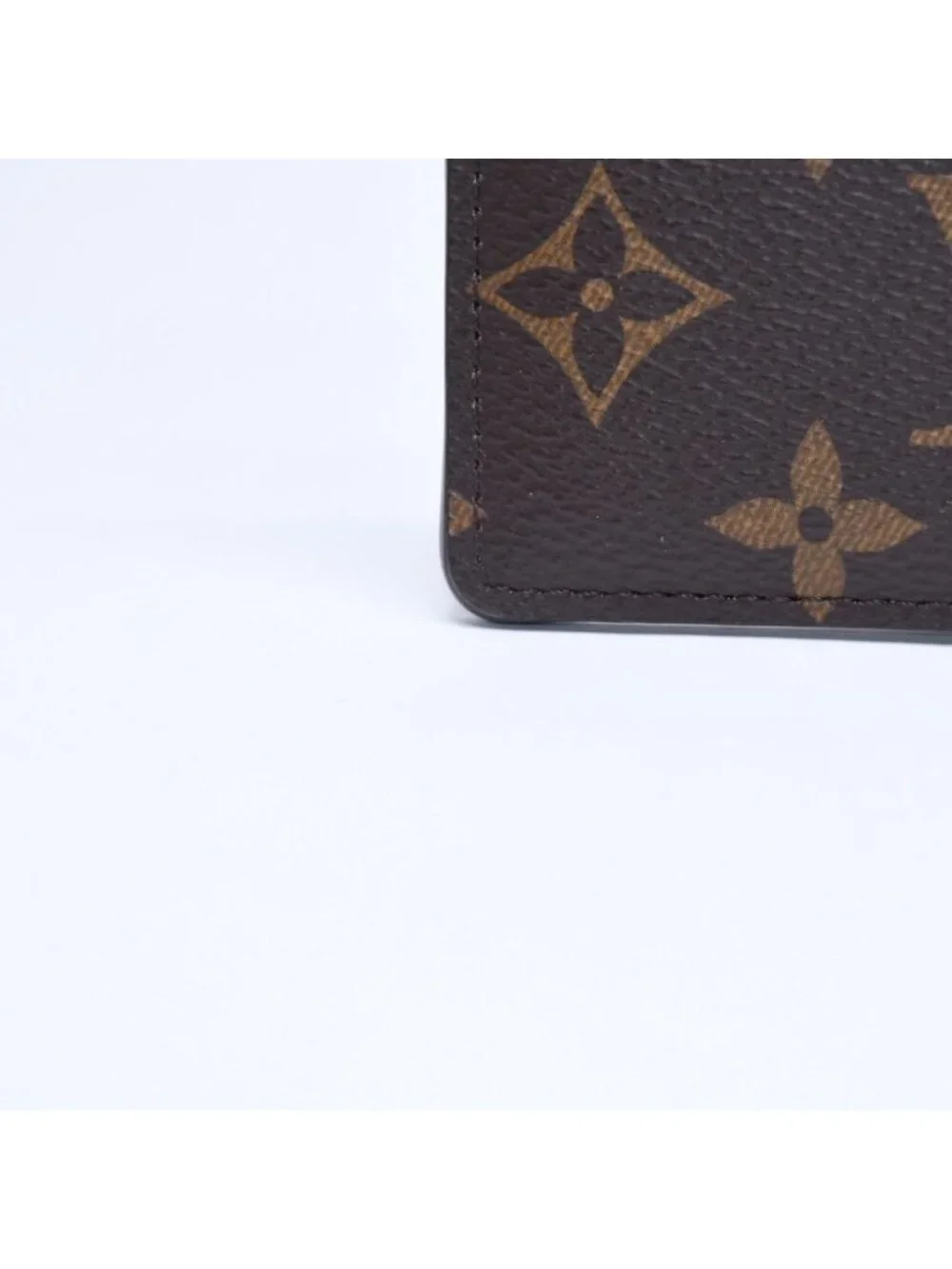 Louis Vuitton Porte Cartes Simple Card Case Monogram Canvas Brown